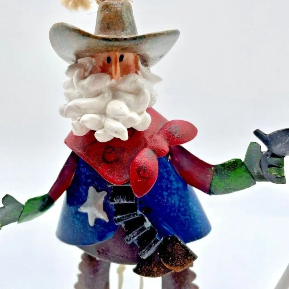 NEW Western Cowboy Ornament Sheriff Marshal Pull String 5